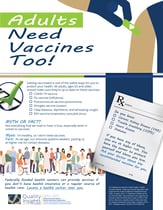 Adults Need Vaccines Too Flyer
