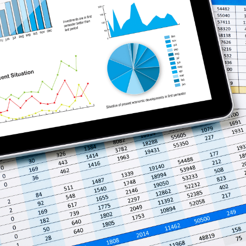 report with graphs and data