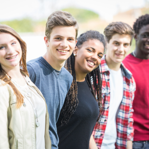 group of teenagers