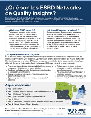 Qué son los ESRD Networks de Quality Insights