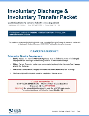 Quality Insights ESRD Networks IVD Packet Thumbnail