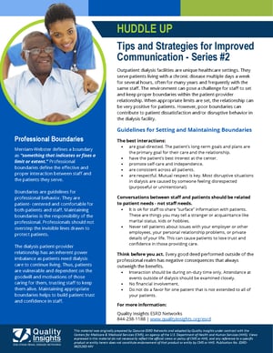 Huddle Up Series 2 Professional Boundaries