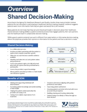 Shared Decision Making Overview
