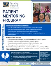 NW3 Patient Mentoring Program Flyer (English) Thumbnail