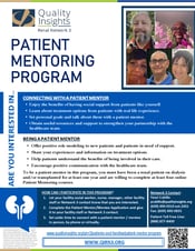 NW3 Patient Mentoring Program Flyer (English)