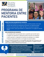 NW3 Patient Mentoring Program Flyer (Spanish) Thumbnail