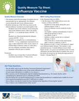 Preview image of handout titled Quality Measure Tip Sheet - Flu Vaccine