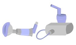 inhaler with spacer and nebulizer