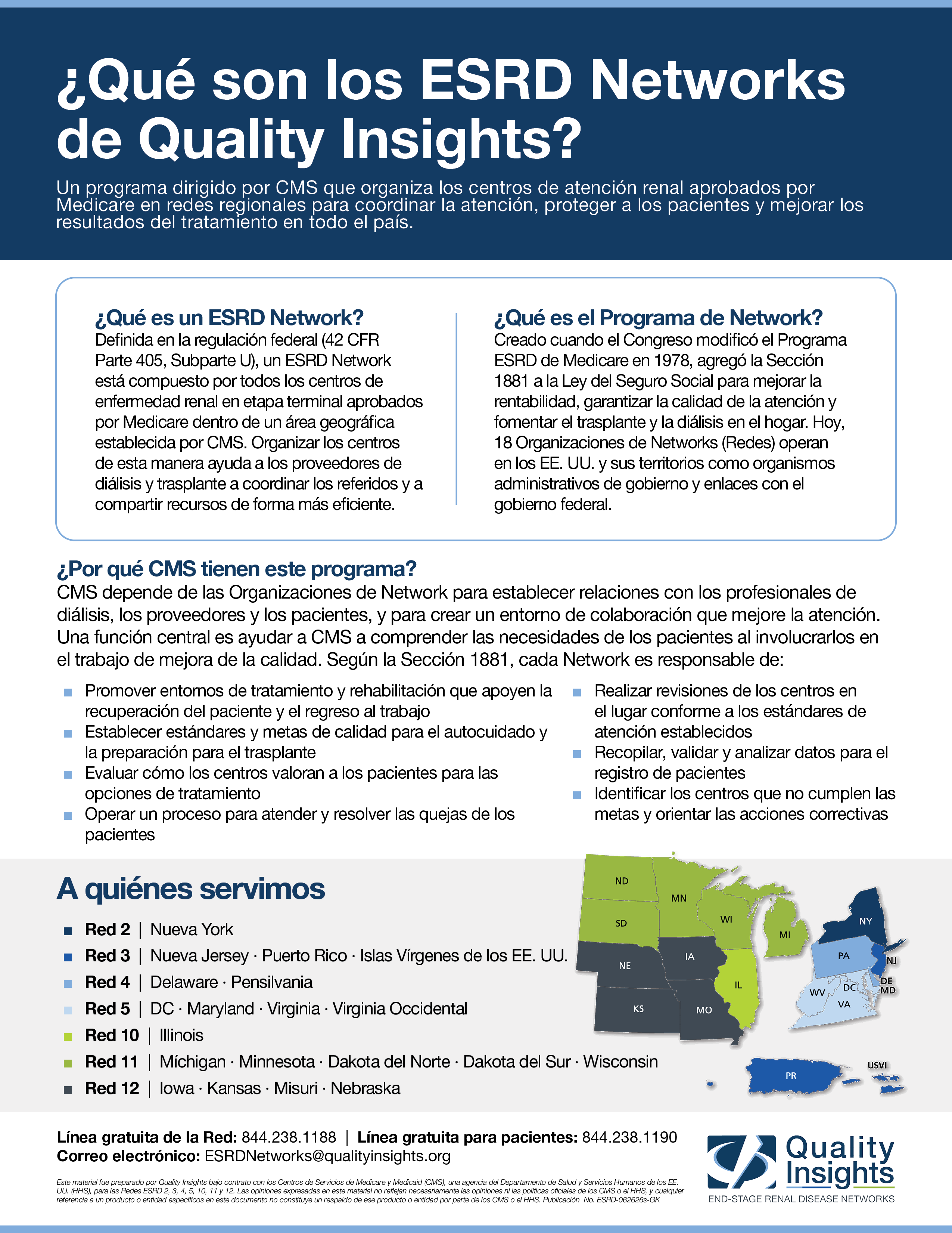 Qué son los ESRD Networks de Quality Insights